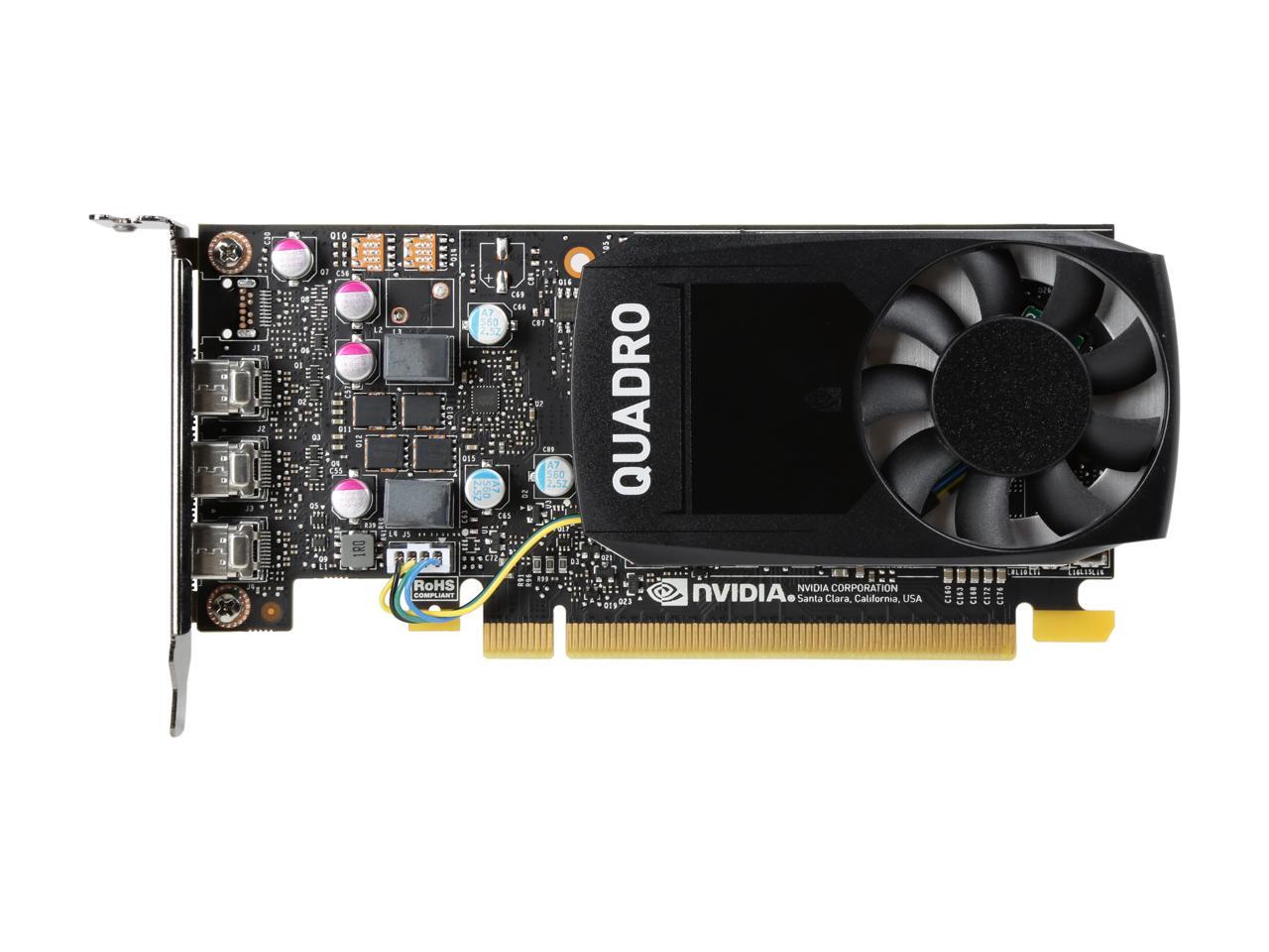 PNY Quadro P400 VCQP400-PB 2GB 64-bit GDDR5 PCI Express 3.0 x16 Low Profile Video Cards - Workstation