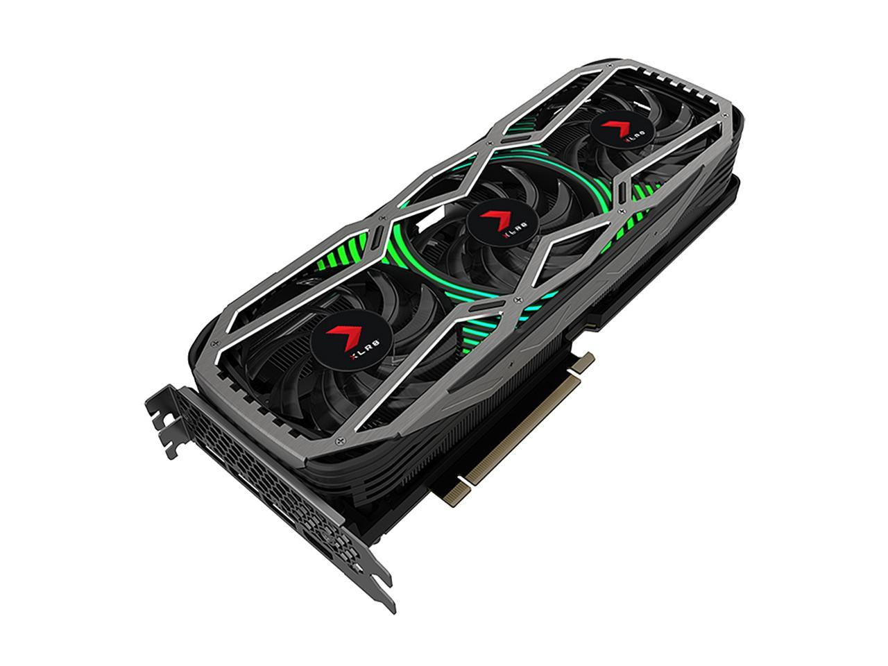 PNY GeForce RTX 3080 10GB XLR8 Gaming REVEL EPIC-X RGB Triple Fan Graphics Card, VCG308010TFXPPB
