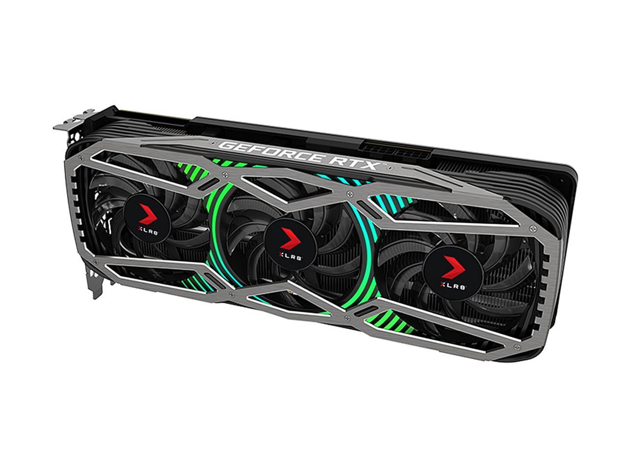 PNY GeForce RTX 3080 10GB XLR8 Gaming REVEL EPIC-X RGB Triple Fan Graphics Card, VCG308010TFXPPB