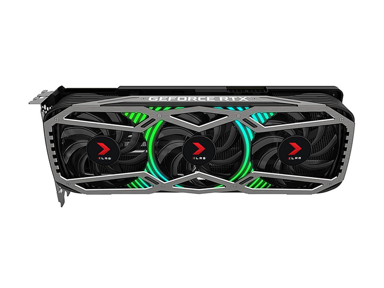 PNY GeForce RTX 3080 10GB XLR8 Gaming REVEL EPIC-X RGB Triple Fan Graphics Card, VCG308010TFXPPB