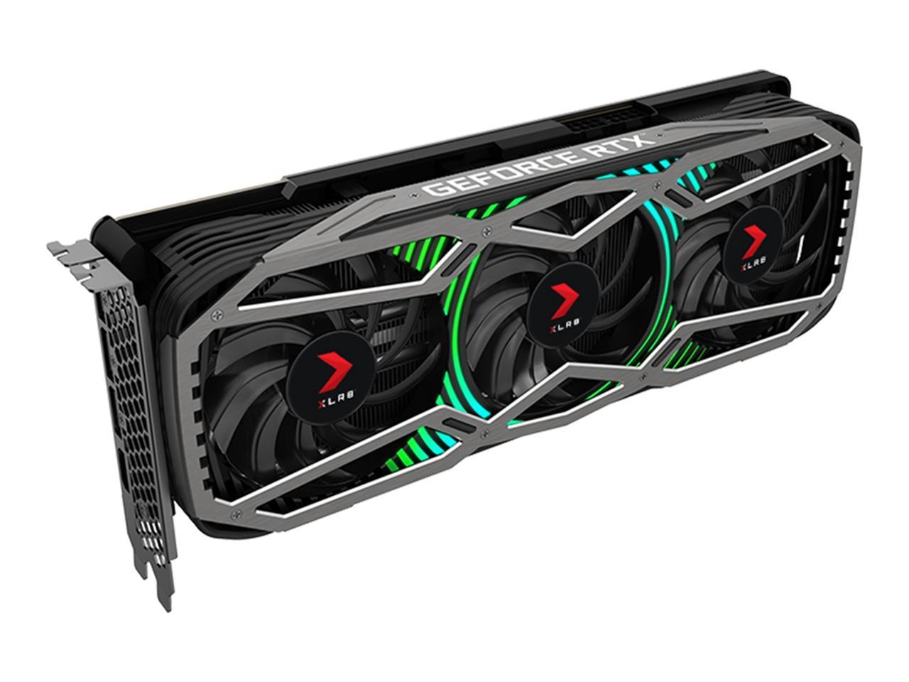 PNY GeForce RTX 3070 8GB XLR8 Gaming REVEL EPIC-X RGB Triple Fan Graphics Card, VCG30708TFXPPB