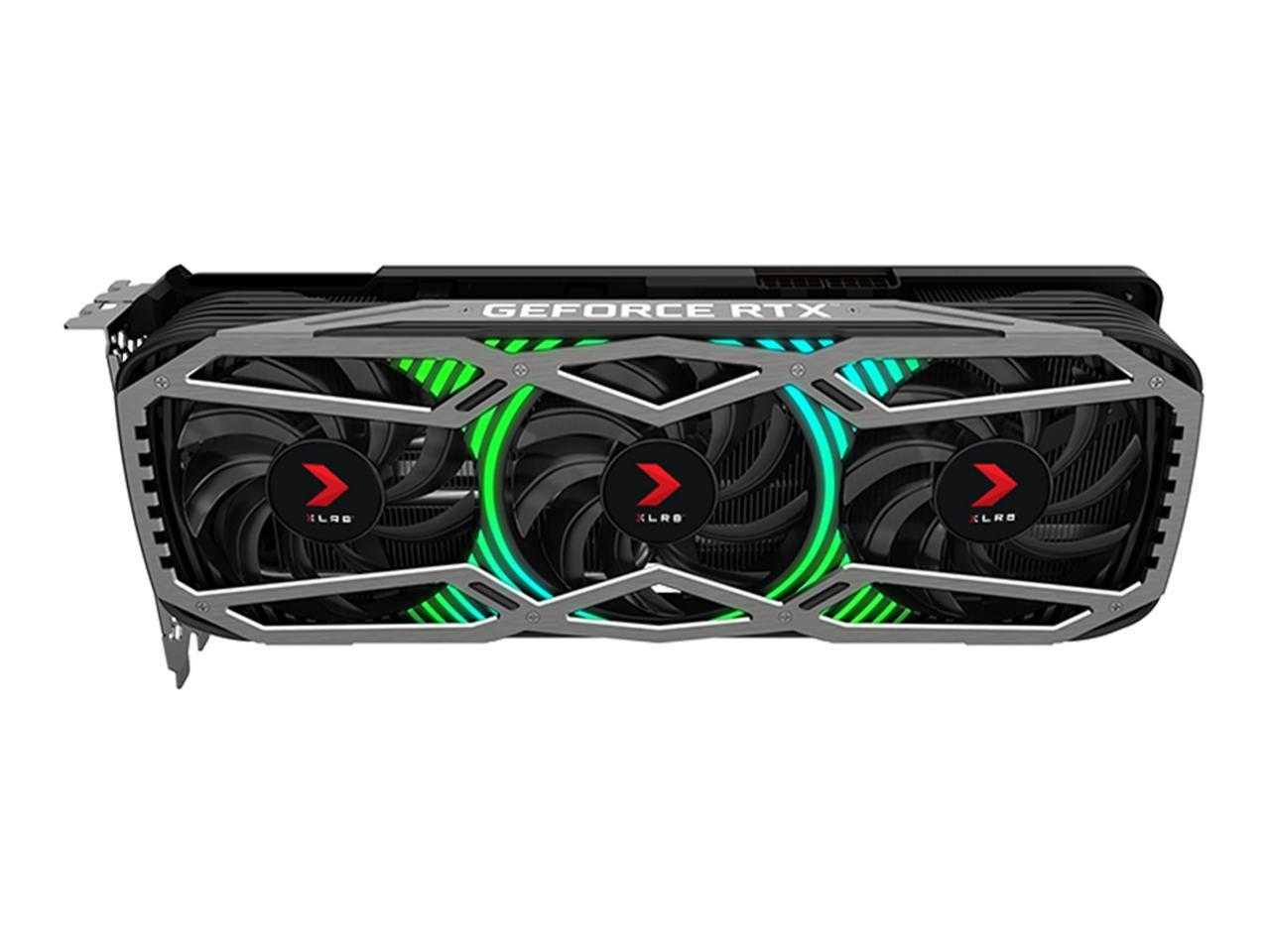 PNY GeForce RTX 3070 8GB XLR8 Gaming REVEL EPIC-X RGB Triple Fan Graphics Card, VCG30708TFXPPB