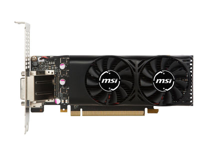 MSI GeForce GTX 1050 Ti DirectX 12 GTX 1050 TI 4GT LP 4GB 128-Bit GDDR5 PCI Express 3.0 x16 HDCP Ready Low Profile Video Card