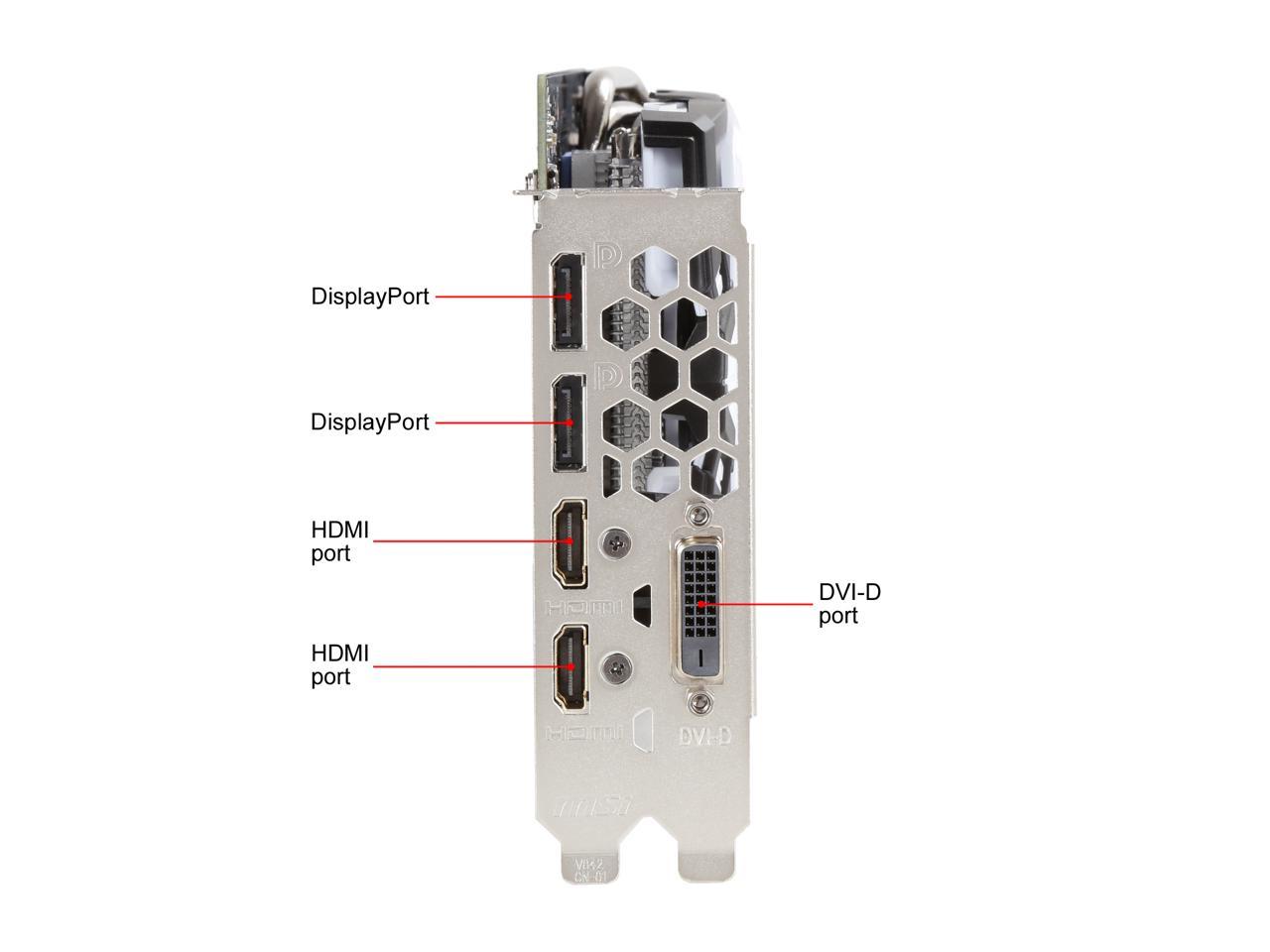 MSI Radeon RX 580 DirectX 12 RX 580 ARMOR 8G OC 8GB 256-Bit GDDR5 PCI Express x16 HDCP Ready CrossFireX Support Video Card