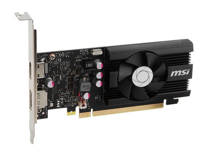 MSI GeForce GT 1030 DirectX 12 GT 1030 2GD4 LP OC 2GB 64-Bit DDR4 PCI Express 3.0 x16 (Uses x4) HDCP Ready Low Profile Video Card
