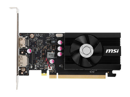 MSI GeForce GT 1030 DirectX 12 GT 1030 2GD4 LP OC 2GB 64-Bit DDR4 PCI Express 3.0 x16 (Uses x4) HDCP Ready Low Profile Video Card