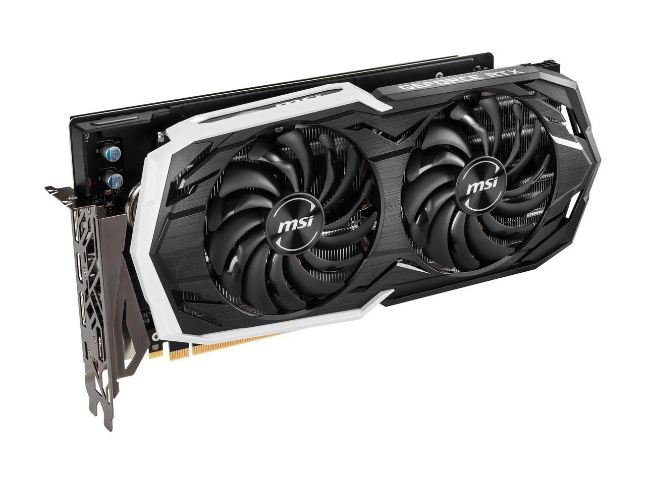 MSI GeForce RTX 2070 DirectX 12 RTX 2070 ARMOR 8G 8GB 256-Bit GDDR6 PCI Express 3.0 x16 HDCP Ready Video Card