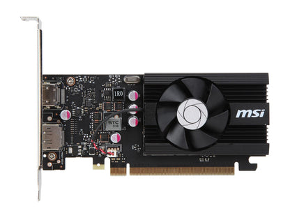 MSI GeForce GT 1030 DirectX 12 GT 1030 2GD4 LP OC 2GB 64-Bit DDR4 PCI Express 3.0 x16 (Uses x4) HDCP Ready Low Profile Video Card