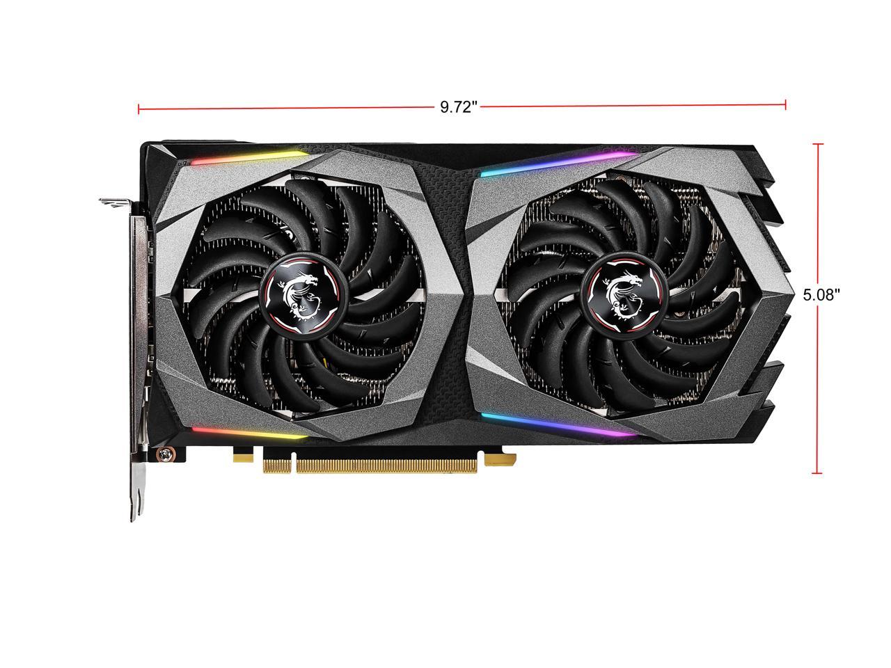 MSI GeForce RTX 2060 DirectX 12 RTX 2060 GAMING Z 6G 6GB 192-Bit GDDR6 PCI Express 3.0 x16 HDCP Ready Video Card