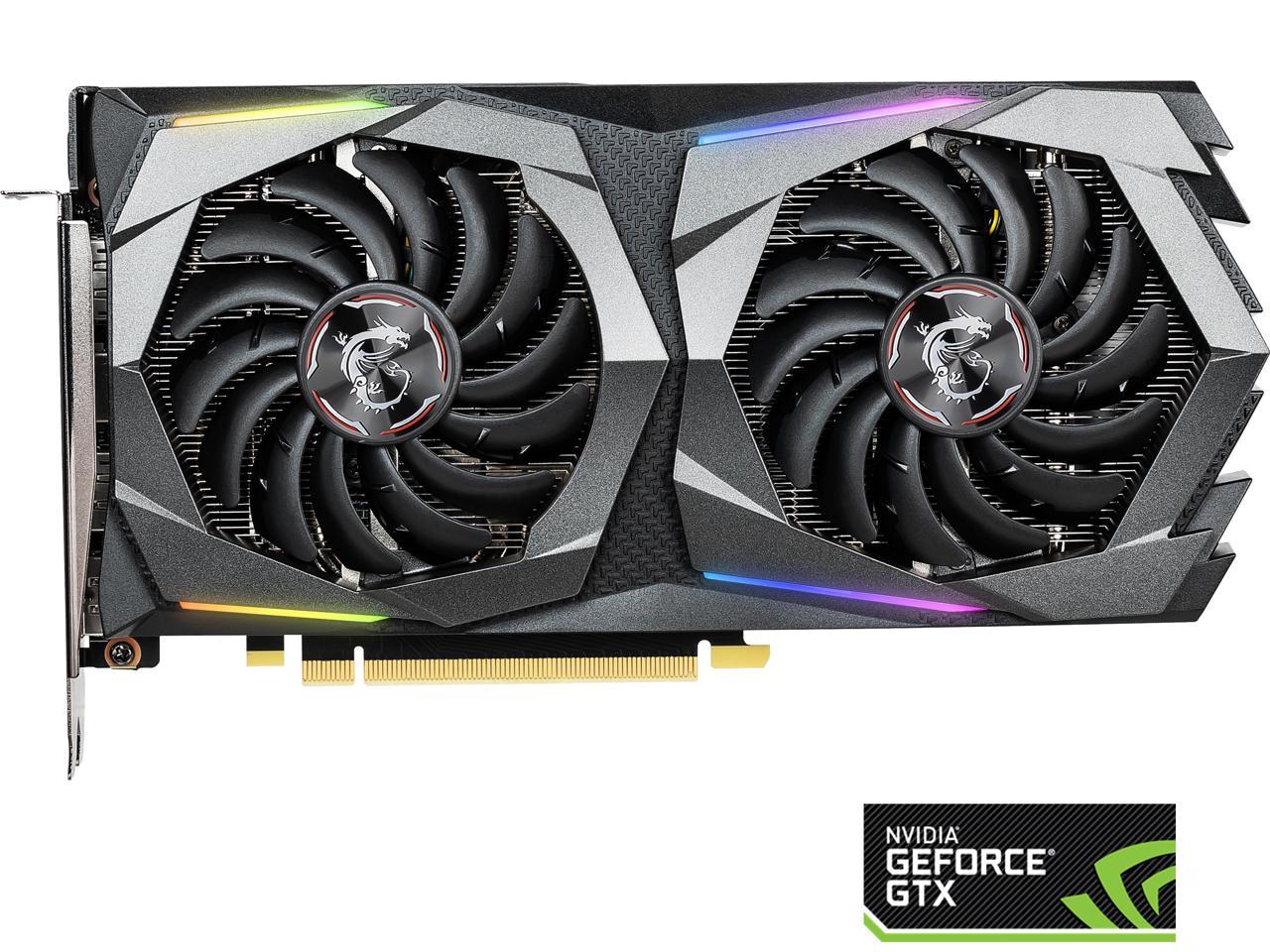 MSI GeForce GTX 1660 Ti DirectX 12 GTX 1660 TI GAMING X 6G 6GB 192-Bit GDDR6 PCI Express 3.0 x16 HDCP Ready Video Card