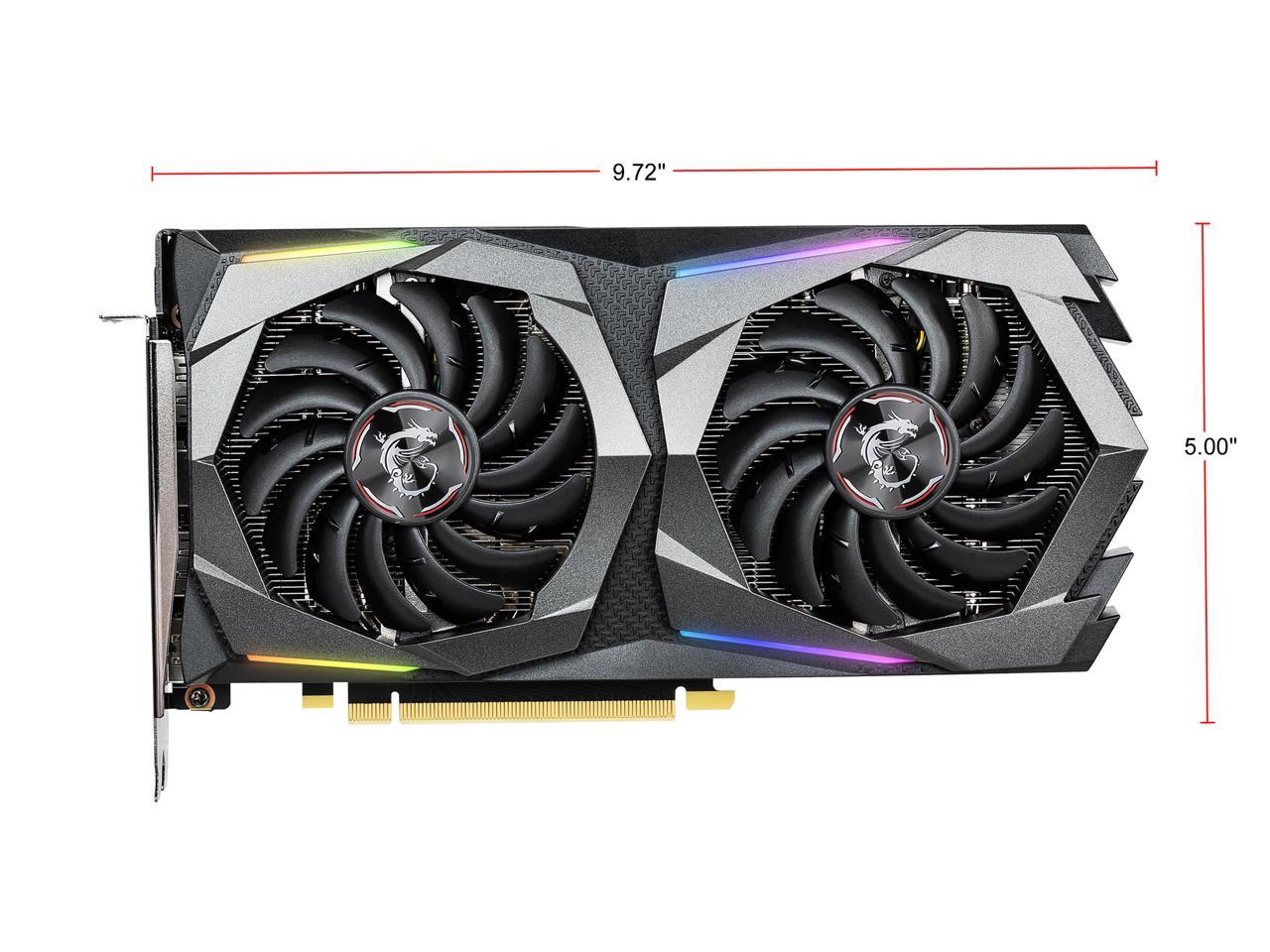 MSI GeForce GTX 1660 Ti DirectX 12 GTX 1660 TI GAMING X 6G 6GB 192-Bit GDDR6 PCI Express 3.0 x16 HDCP Ready Video Card