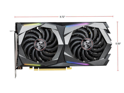 MSI GeForce GTX 1660 Ti DirectX 12 GTX 1660 TI GAMING X 6G 6GB 192-Bit GDDR6 PCI Express 3.0 x16 HDCP Ready Video Card