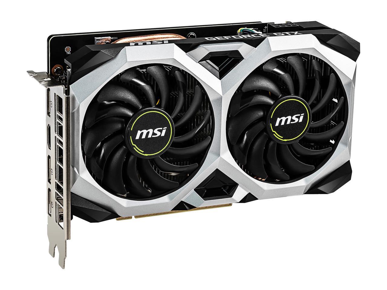 MSI GeForce GTX 1660 Ti DirectX 12 GTX 1660 TI VENTUS XS 6G OC 6GB 192-Bit GDDR6 PCI Express 3.0 x16 HDCP Ready Video Card