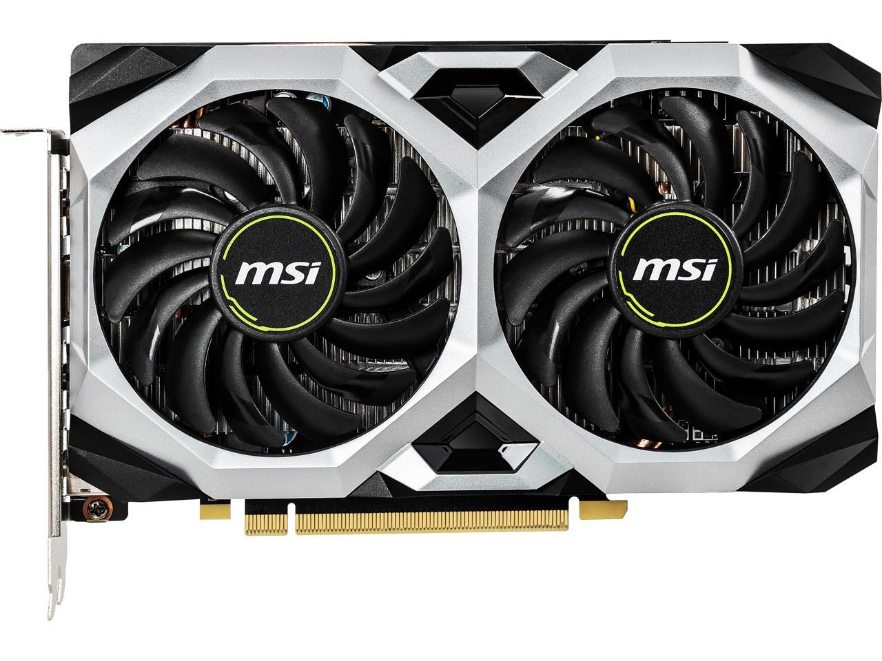 MSI GeForce GTX 1660 Ti DirectX 12 GTX 1660 TI VENTUS XS 6G OC 6GB 192-Bit GDDR6 PCI Express 3.0 x16 HDCP Ready Video Card