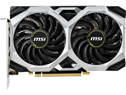MSI GeForce GTX 1660 Ti DirectX 12 GTX 1660 TI VENTUS XS 6G OC 6GB 192-Bit GDDR6 PCI Express 3.0 x16 HDCP Ready Video Card