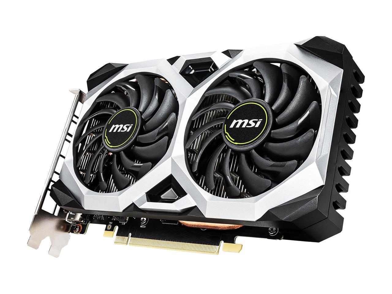 MSI GeForce GTX 1660 Ti DirectX 12 GTX 1660 TI VENTUS XS 6G OC 6GB 192-Bit GDDR6 PCI Express 3.0 x16 HDCP Ready Video Card
