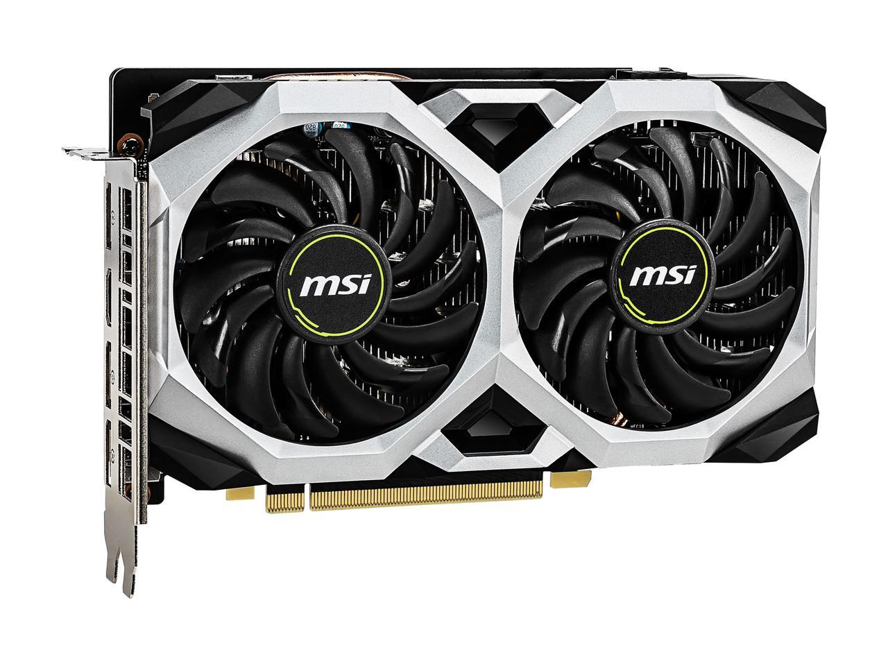 MSI GeForce GTX 1660 Ti DirectX 12 GTX 1660 TI VENTUS XS 6G OC 6GB 192-Bit GDDR6 PCI Express 3.0 x16 HDCP Ready Video Card