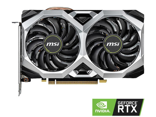 MSI GeForce RTX 2060 DirectX 12 RTX 2060 VENTUS XS 6G OC 6GB 192-Bit GDDR6 PCI Express 3.0 x16 HDCP Ready Video Card