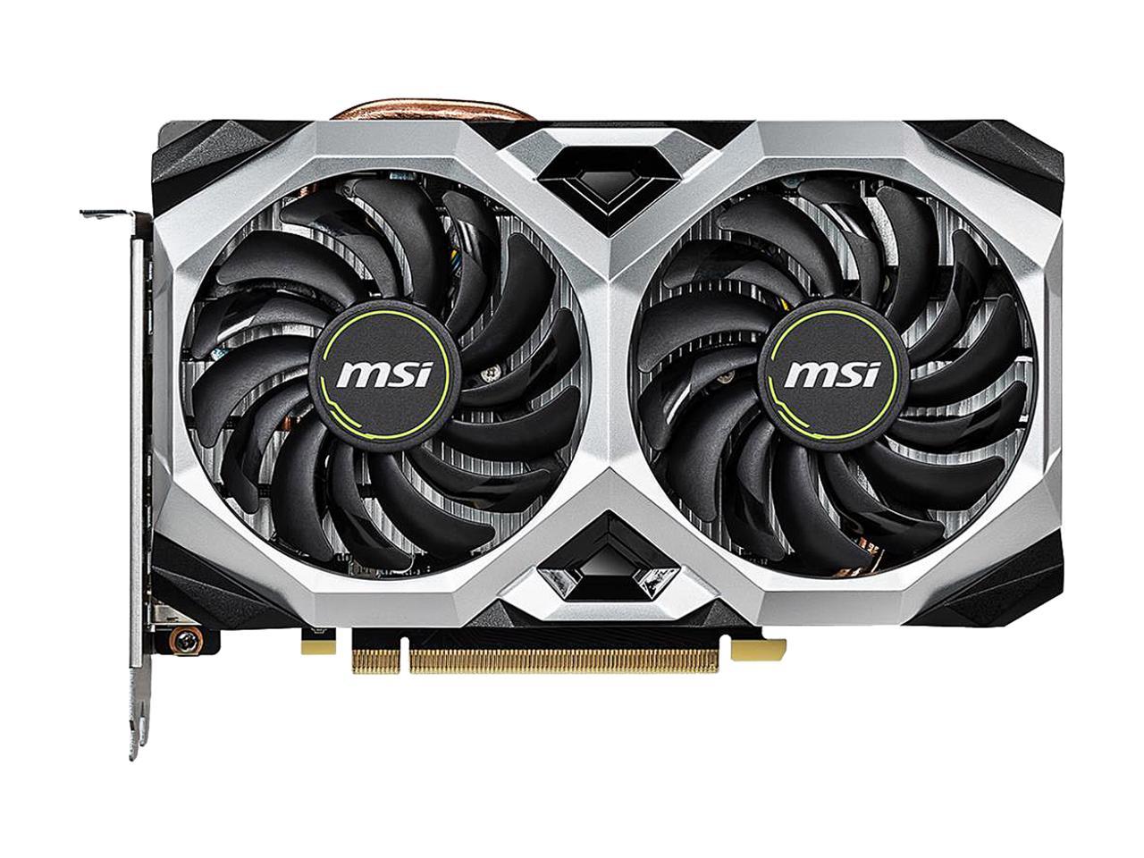 MSI GeForce RTX 2060 DirectX 12 RTX 2060 VENTUS XS 6G OC 6GB 192-Bit GDDR6 PCI Express 3.0 x16 HDCP Ready Video Card