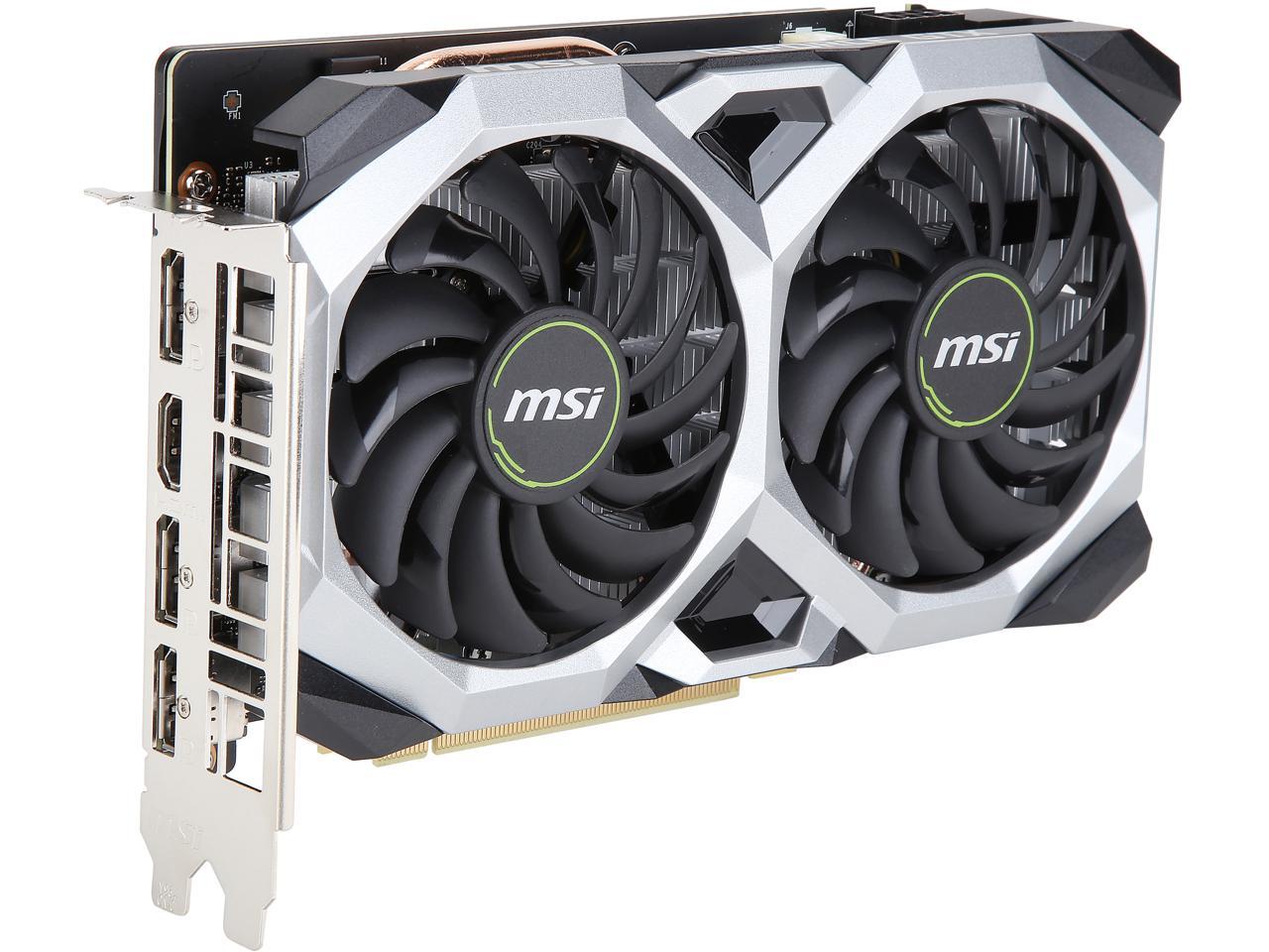 MSI GeForce GTX 1660 DirectX 12 GTX 1660 VENTUS XS 6G OC 6GB 192-Bit GDDR5 PCI Express 3.0 x16 HDCP Ready Video Card