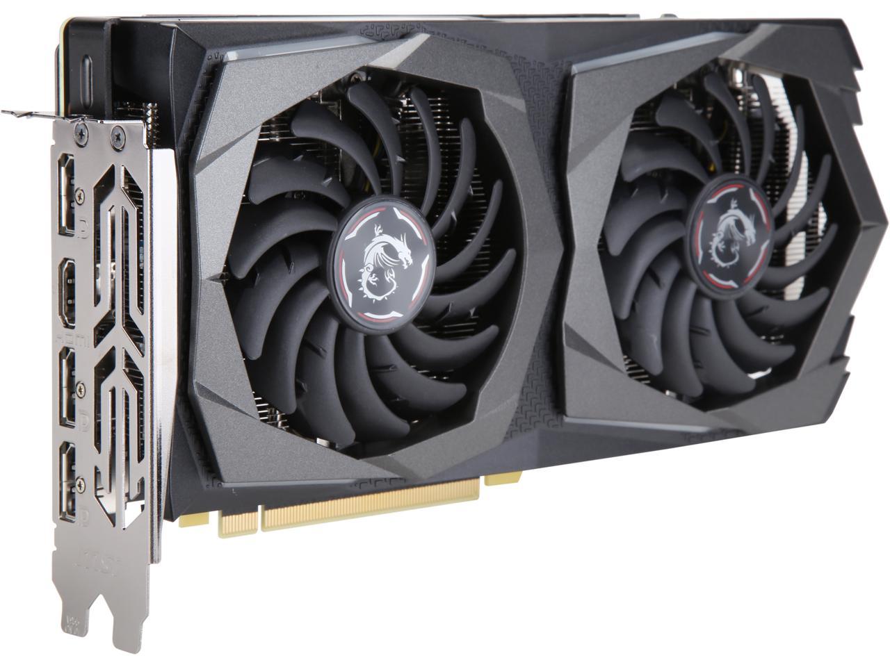 MSI GeForce GTX 1660 DirectX 12 GTX 1660 GAMING X 6G 6GB 192-Bit GDDR5 PCI Express 3.0 x16 HDCP Ready Video Card