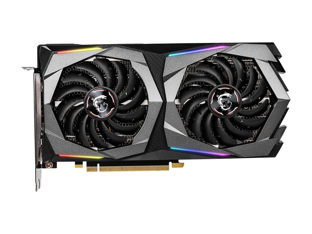 MSI GeForce RTX 2060 DirectX 12 RTX 2060 GAMING 6G 6GB 192-Bit GDDR6 PCI Express 3.0 x16 HDCP Ready Video Card