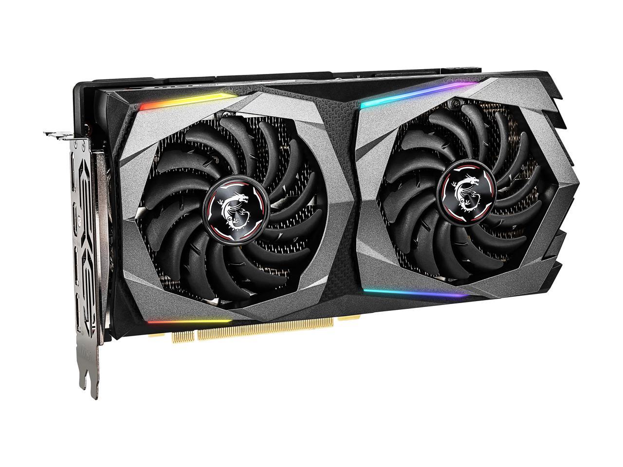 MSI GeForce RTX 2060 DirectX 12 RTX 2060 GAMING 6G 6GB 192-Bit GDDR6 PCI Express 3.0 x16 HDCP Ready Video Card