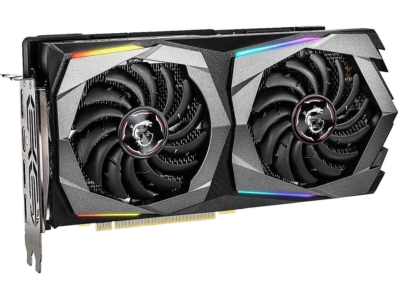 MSI GeForce RTX 2060 DirectX 12 RTX 2060 GAMING 6G 6GB 192-Bit GDDR6 PCI Express 3.0 x16 HDCP Ready Video Card