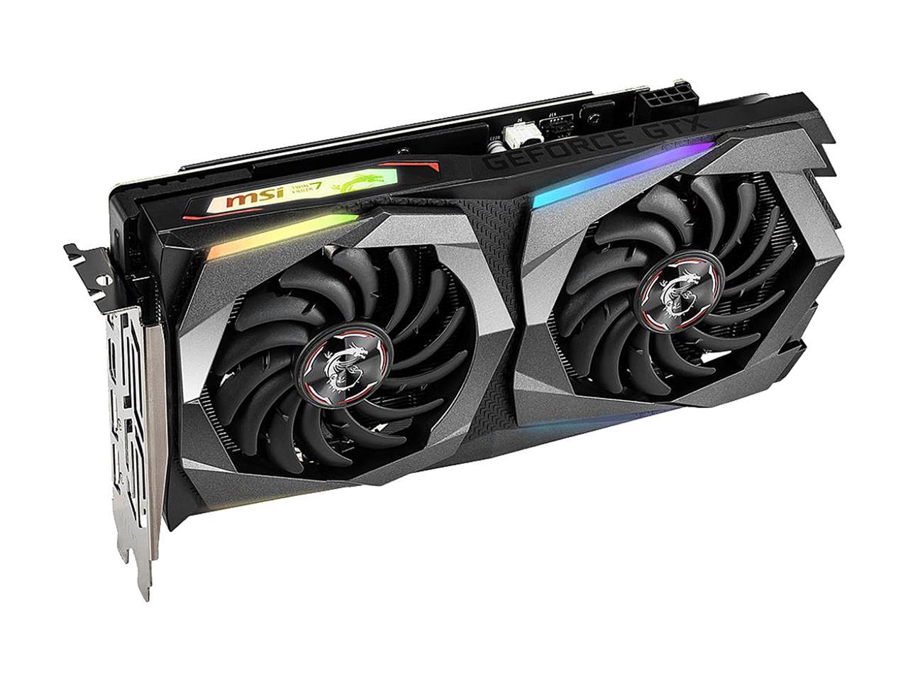 MSI GeForce GTX 1660 Ti DirectX 12 GTX 1660 Ti GAMING 6G 6GB 192-Bit GDDR6 PCI Express 3.0 x16 HDCP Ready Video Card