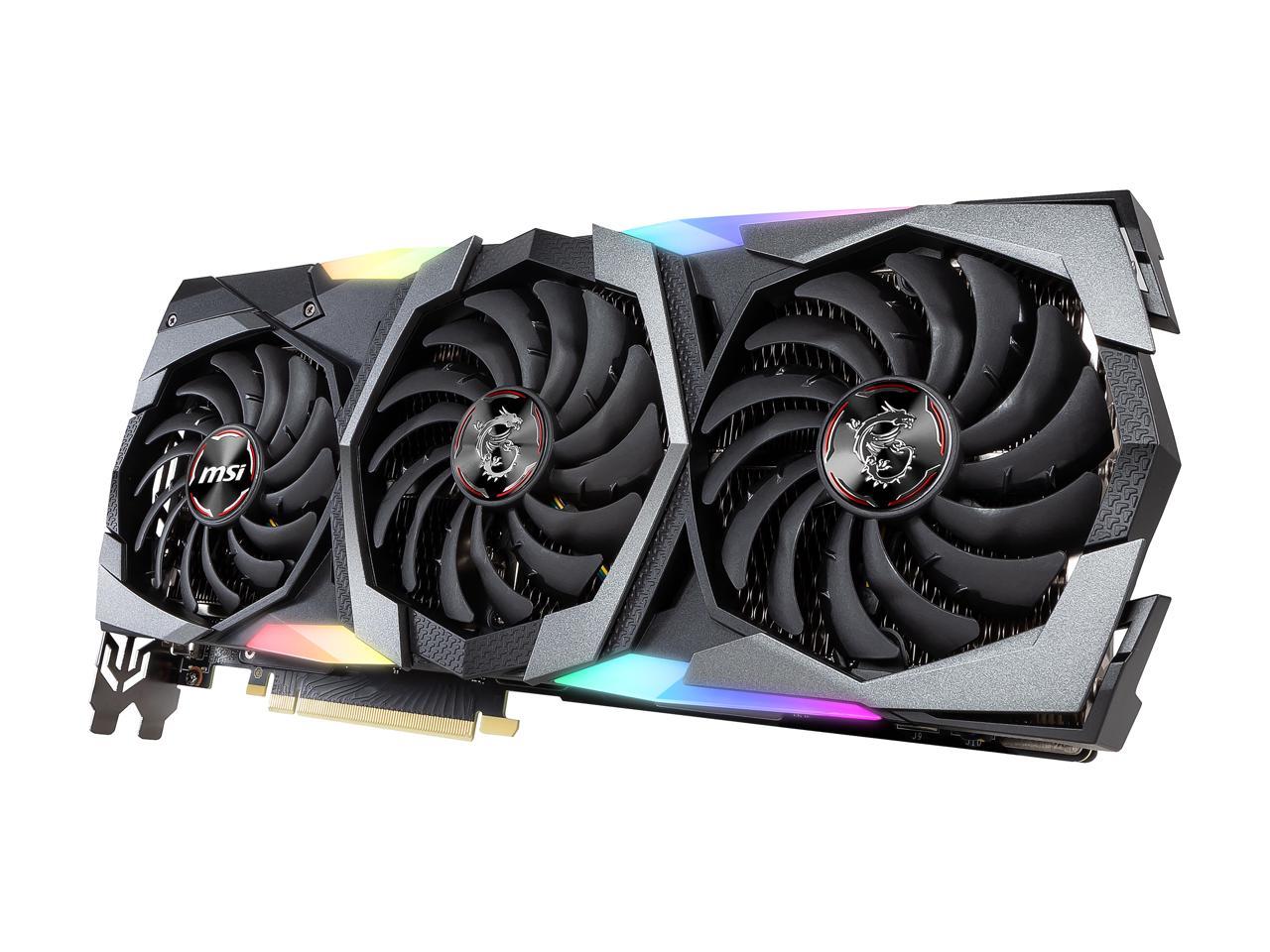 MSI GeForce RTX 2070 SUPER DirectX 12 RTX 2070 SUPER GAMING X TRIO 8GB 256-Bit GDDR6 PCI Express 3.0 x16 HDCP Ready SLI Support Video Card