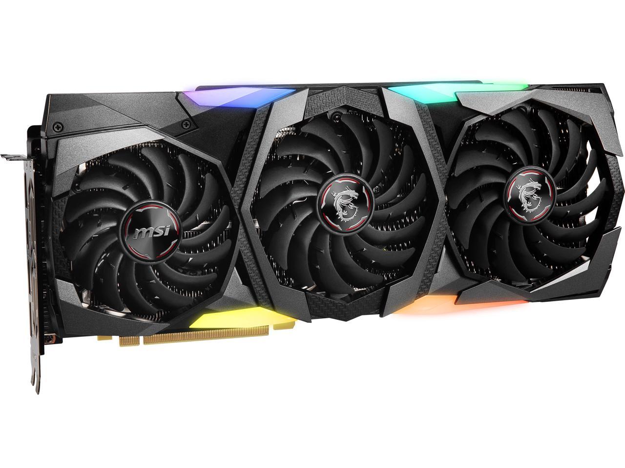 MSI GeForce RTX 2070 SUPER DirectX 12 RTX 2070 SUPER GAMING X TRIO 8GB 256-Bit GDDR6 PCI Express 3.0 x16 HDCP Ready SLI Support Video Card