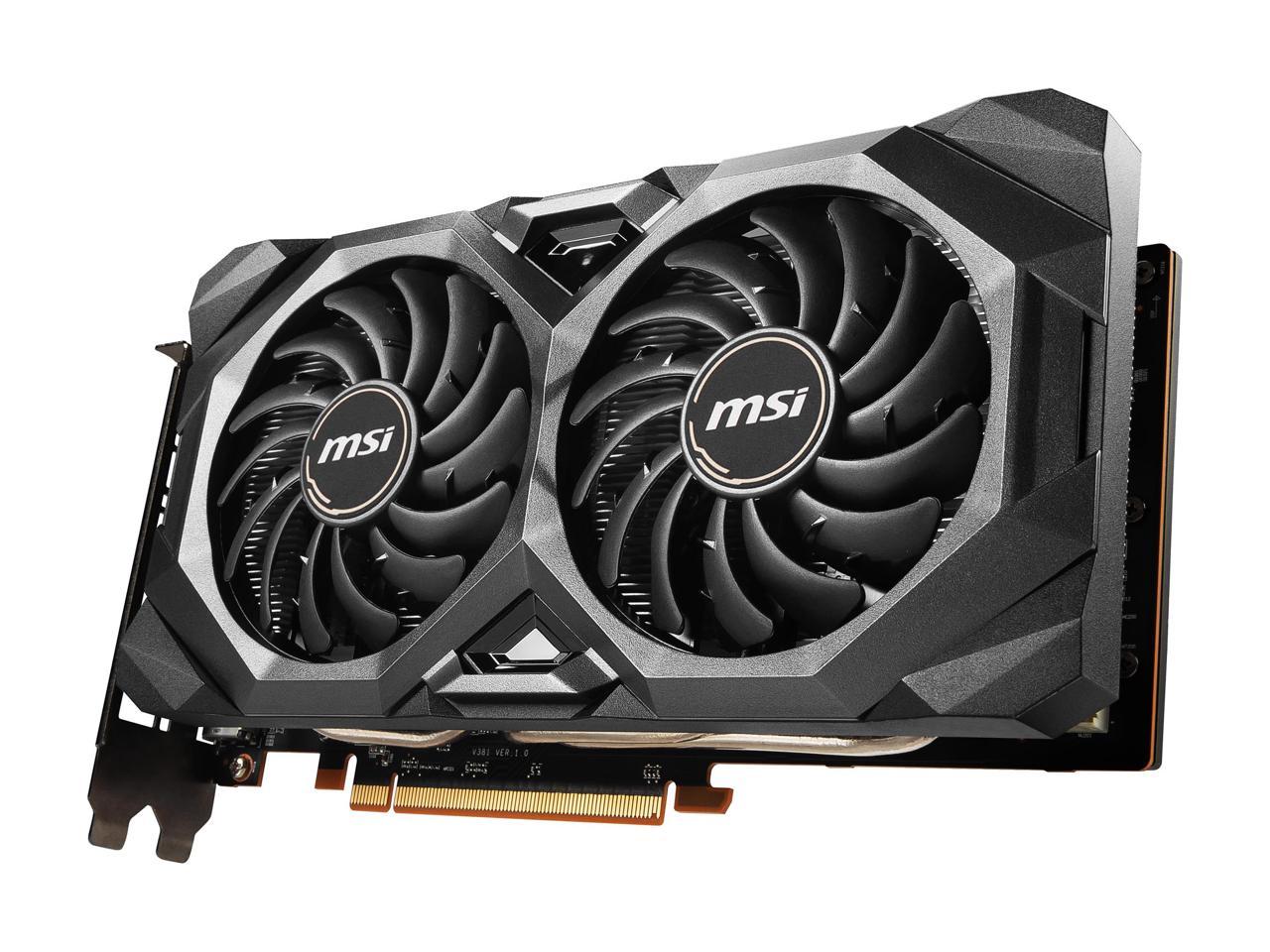 MSI Radeon RX 5700 XT DirectX 12 RX 5700 XT MECH OC 8GB 256-Bit GDDR6 PCI Express 4.0 HDCP Ready Video Card