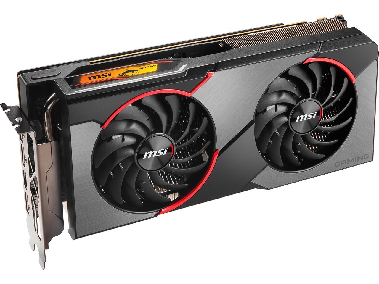 MSI Radeon RX 5700 XT DirectX 12 RX 5700 XT GAMING 8GB 256-Bit GDDR6 PCI Express 4.0 x16 HDCP Ready CrossFireX Support Video Card