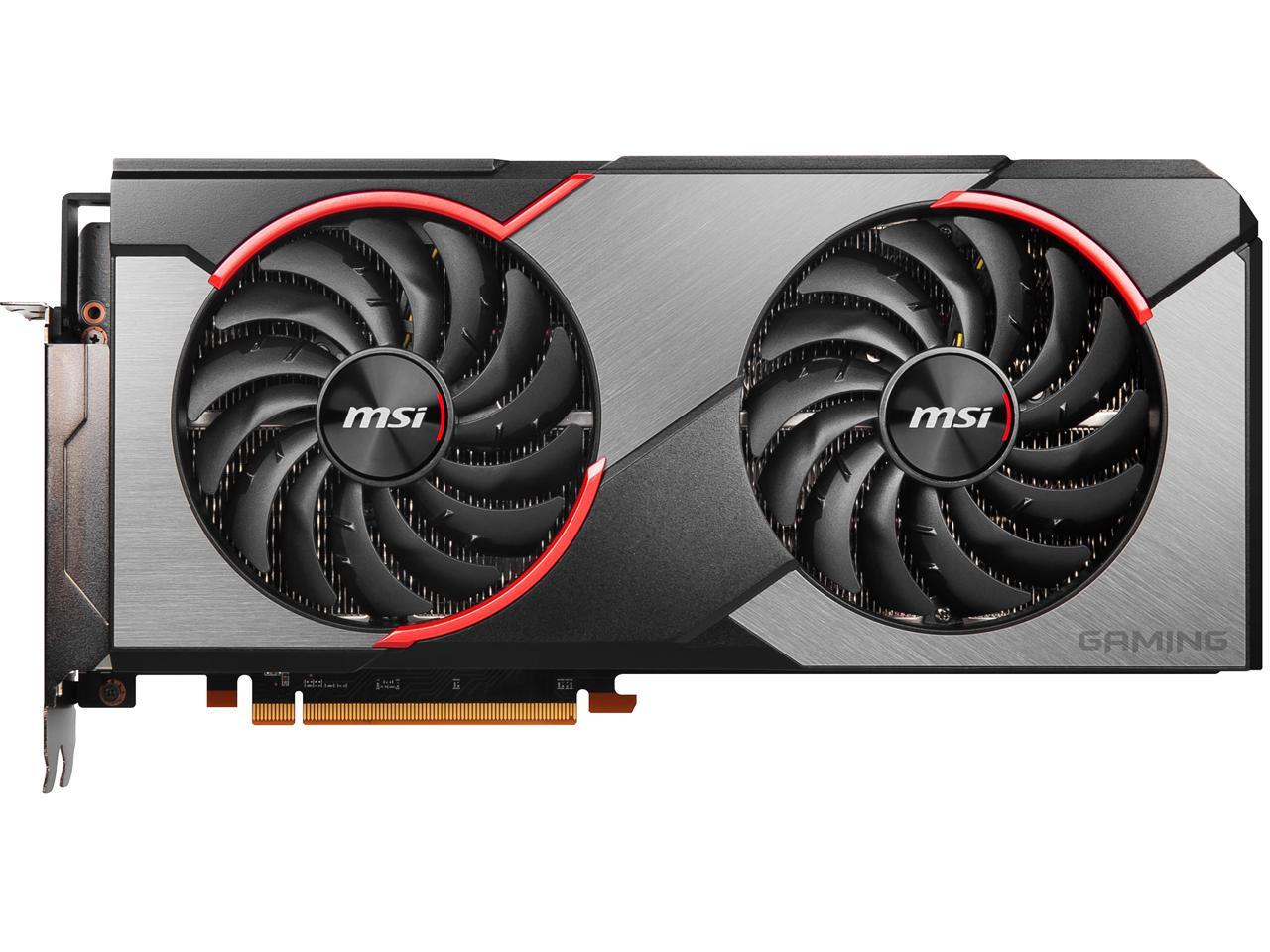 MSI Radeon RX 5700 XT DirectX 12 RX 5700 XT GAMING 8GB 256-Bit GDDR6 PCI Express 4.0 x16 HDCP Ready CrossFireX Support Video Card