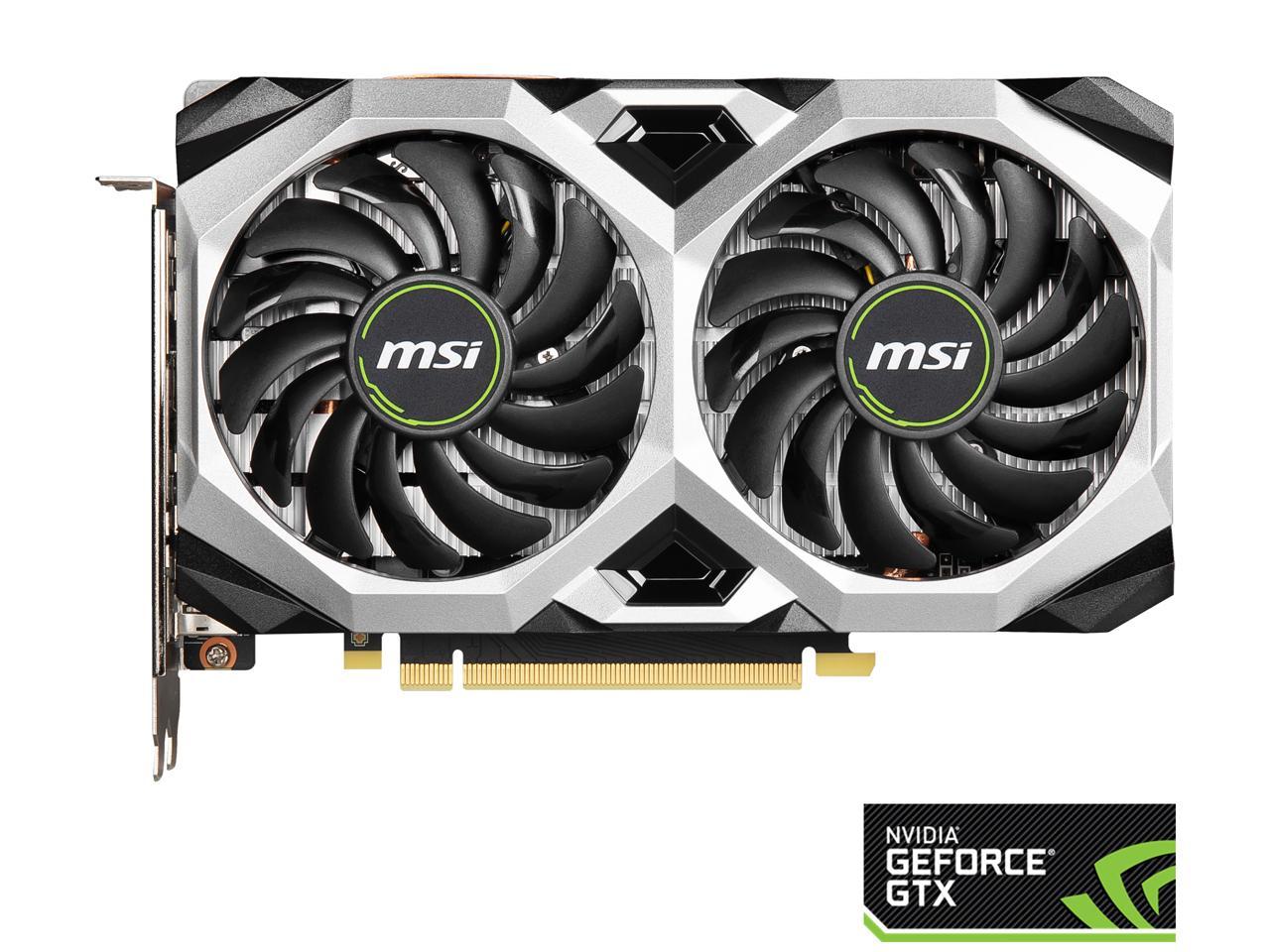 MSI GeForce GTX 1660 SUPER DirectX 12 GTX 1660 SUPER VENTUS XS OC 6GB 192-Bit GDDR6 PCI Express 3.0 x16 HDCP Ready Video Card