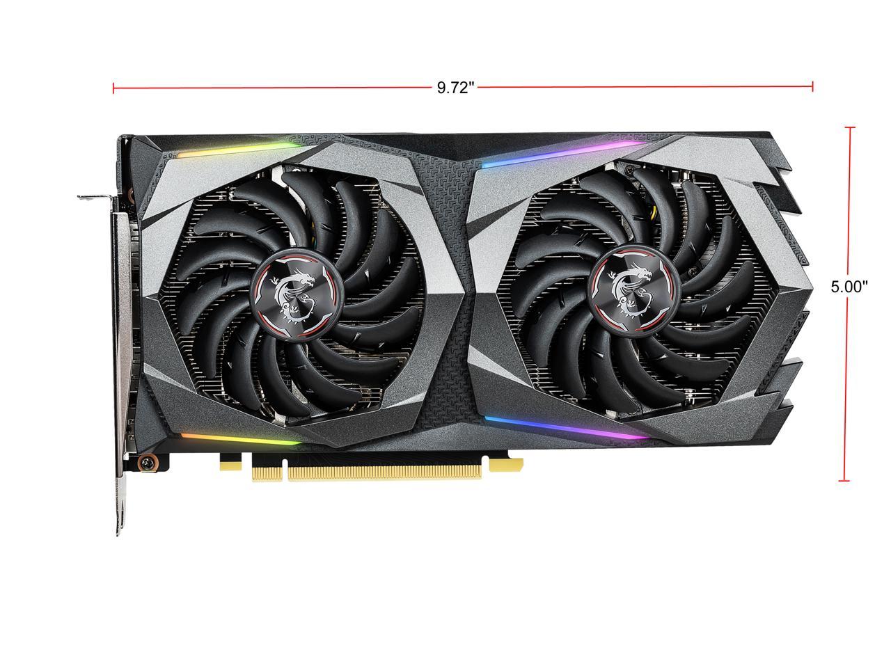 MSI GeForce GTX 1660 SUPER DirectX 12 GTX 1660 SUPER GAMING X 6GB 192-Bit GDDR6 PCI Express 3.0 x16 HDCP Ready Video Card