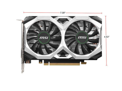 MSI GeForce GTX 1650 SUPER DirectX 12 GTX 1650 Super Ventus XS OC 4GB 128-Bit GDDR6 PCI Express 3.0 x16 HDCP Ready Video Card
