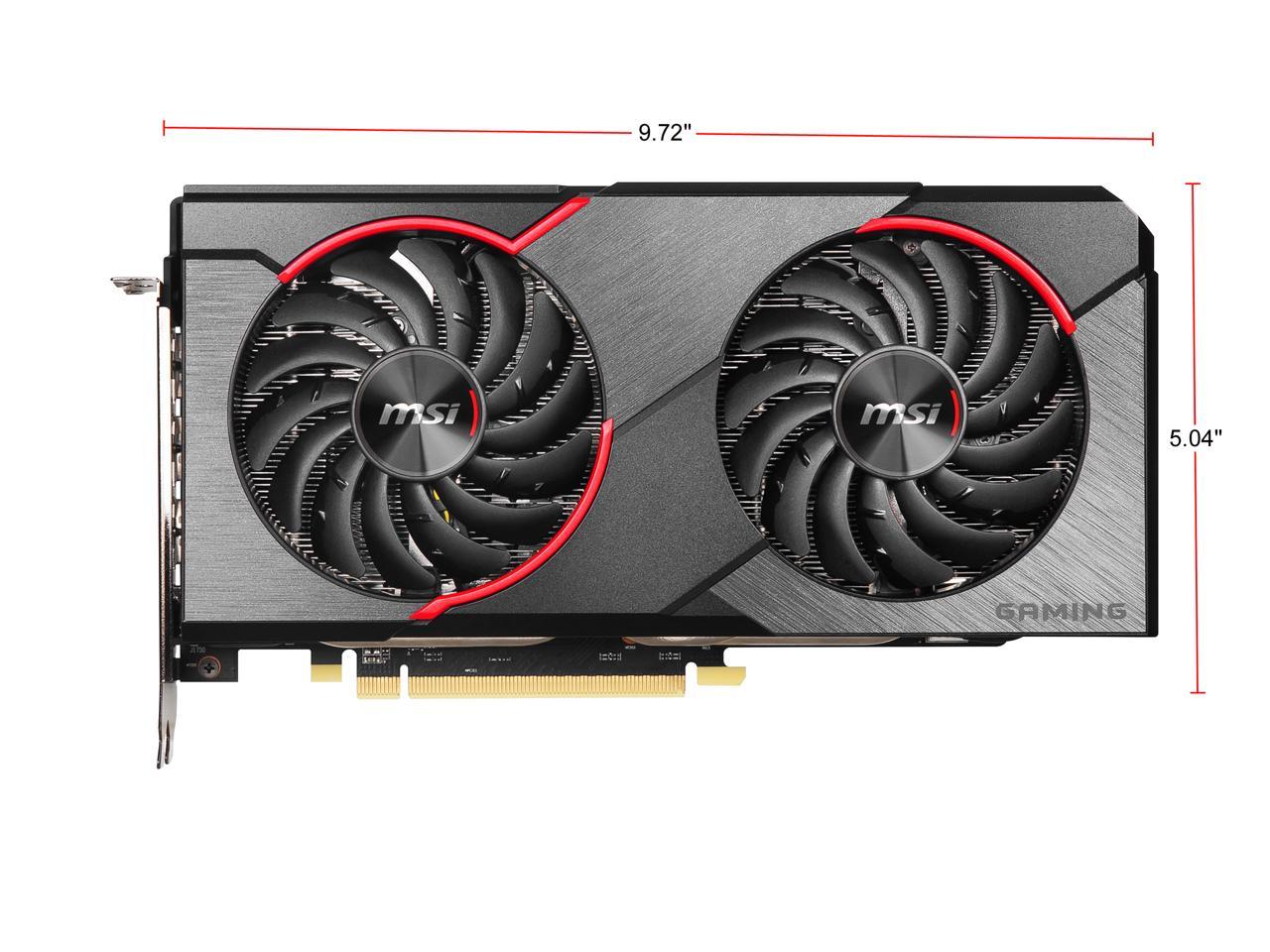 MSI Radeon RX 5500 XT DirectX 12 RX 5500 XT GAMING X 8G 8GB 128-Bit GDDR6 PCI Express 4.0 HDCP Ready Video Card