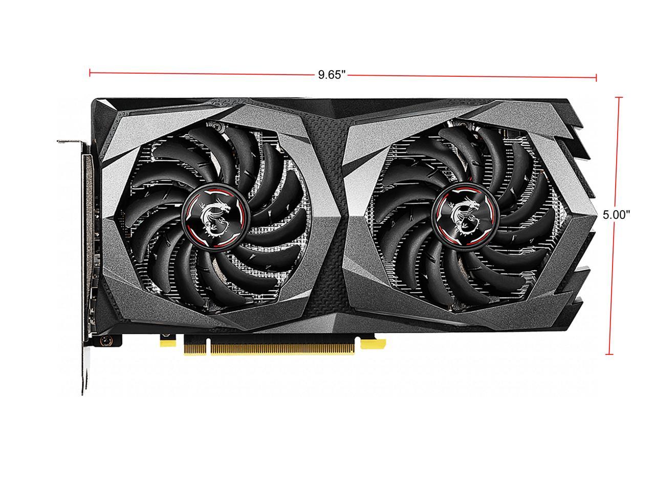 MSI GeForce GTX 1650 DirectX 12 GTX 1650 D6 GAMING X 4GB 128-Bit GDDR6 PCI Express 3.0 x16 HDCP Ready Video Card