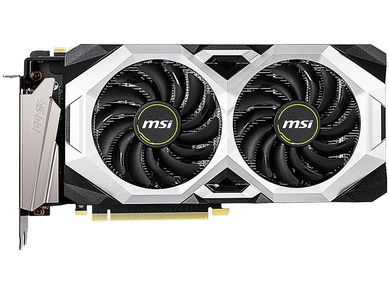 MSI GeForce RTX 2070 SUPER DirectX 12 RTX 2070 SUPER VENTUS GP OC 8GB 256-Bit GDDR6 PCI Express 3.0 x16 HDCP Ready SLI Support Video Card