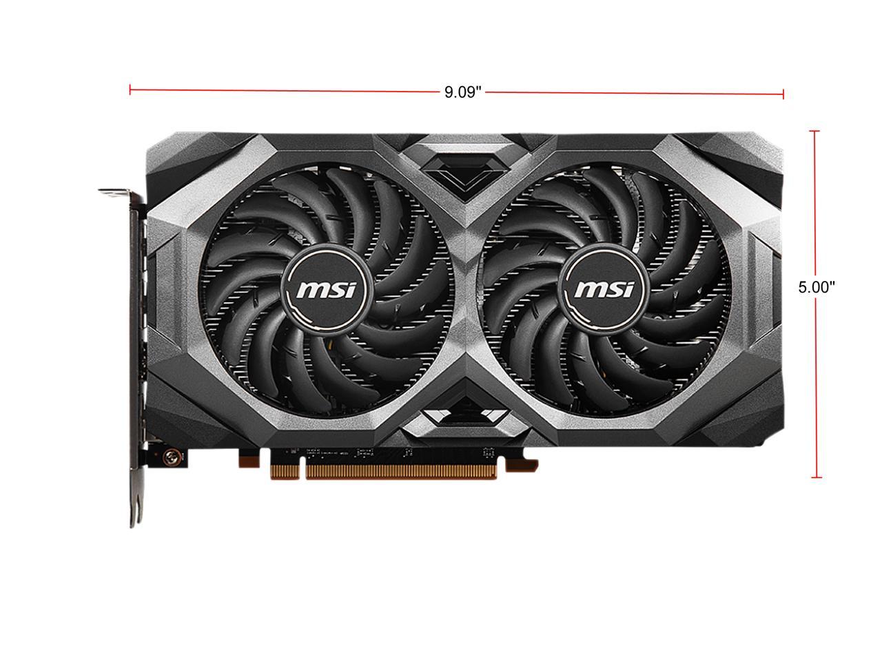 MSI Radeon RX 5600 XT DirectX 12 RX 5600 XT MECH OCBV 6GB 192-Bit GDDR6 PCI Express 4.0 HDCP Ready Video Card