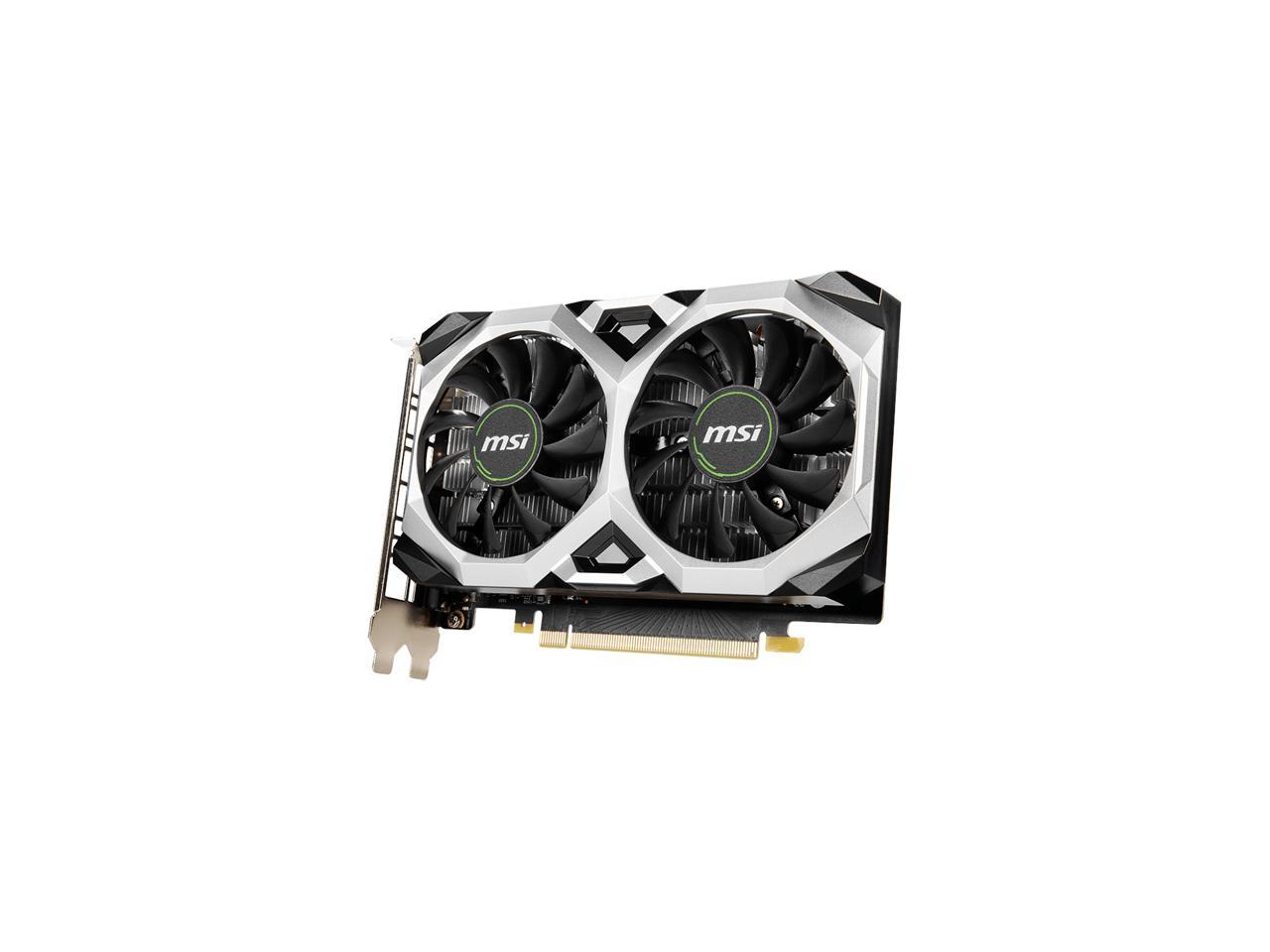 MSI GeForce GTX 1650 DirectX 12 GTX 1650 D6 VENTUS XS OCV1 4GB 128-Bit GDDR6 PCI Express 3.0 x16 HDCP Ready Video Card G165D6VXSC1