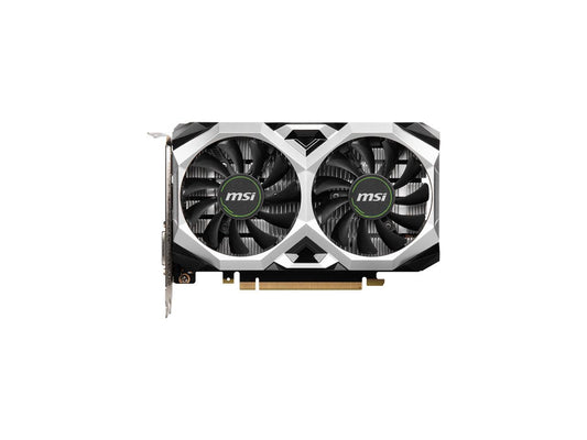 MSI GeForce GTX 1650 DirectX 12 GTX 1650 D6 VENTUS XS OCV1 4GB 128-Bit GDDR6 PCI Express 3.0 x16 HDCP Ready Video Card G165D6VXSC1