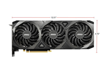 MSI GeForce RTX 3090 DirectX 12 RTX 3090 VENTUS 3X 24G 24GB 384-Bit GDDR6X PCI Express 4.0 HDCP Ready SLI Support Video Card
