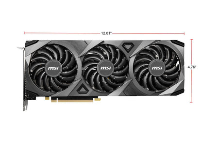 MSI GeForce RTX 3070 DirectX 12 RTX 3070 VENTUS 3X OC 8GB 256-Bit GDDR6 PCI Express 4.0 HDCP Ready Video Card