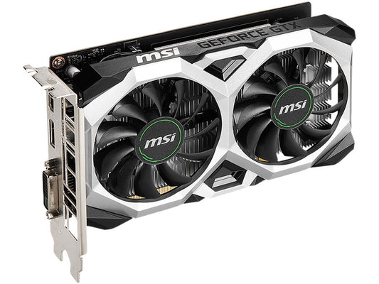 MSI GeForce GTX 1650 DirectX 12 GTX 1650 D6 Ventus XS OC 4GB 128-Bit GDDR6 PCI Express 3.0 x16 HDCP Ready Video Card
