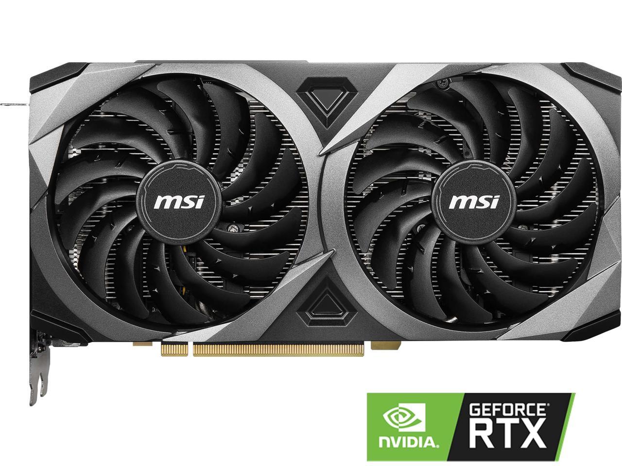 MSI GeForce RTX 3070 DirectX 12 RTX 3070 VENTUS 2X 8GB 256-Bit GDDR6 PCI Express 4.0 HDCP Ready Video Card