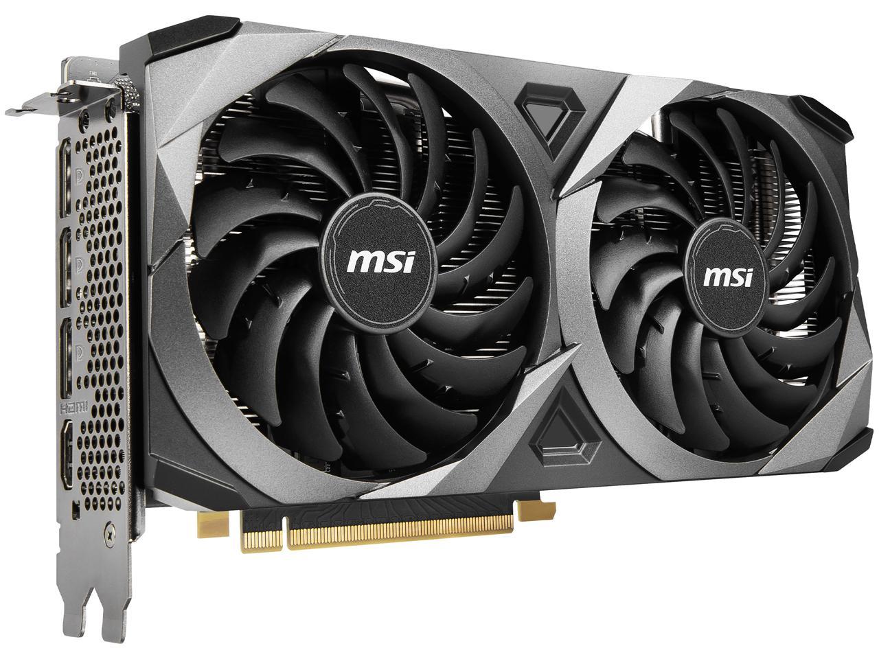 MSI GeForce RTX 3070 DirectX 12 RTX 3070 VENTUS 2X 8GB 256-Bit GDDR6 PCI Express 4.0 HDCP Ready Video Card