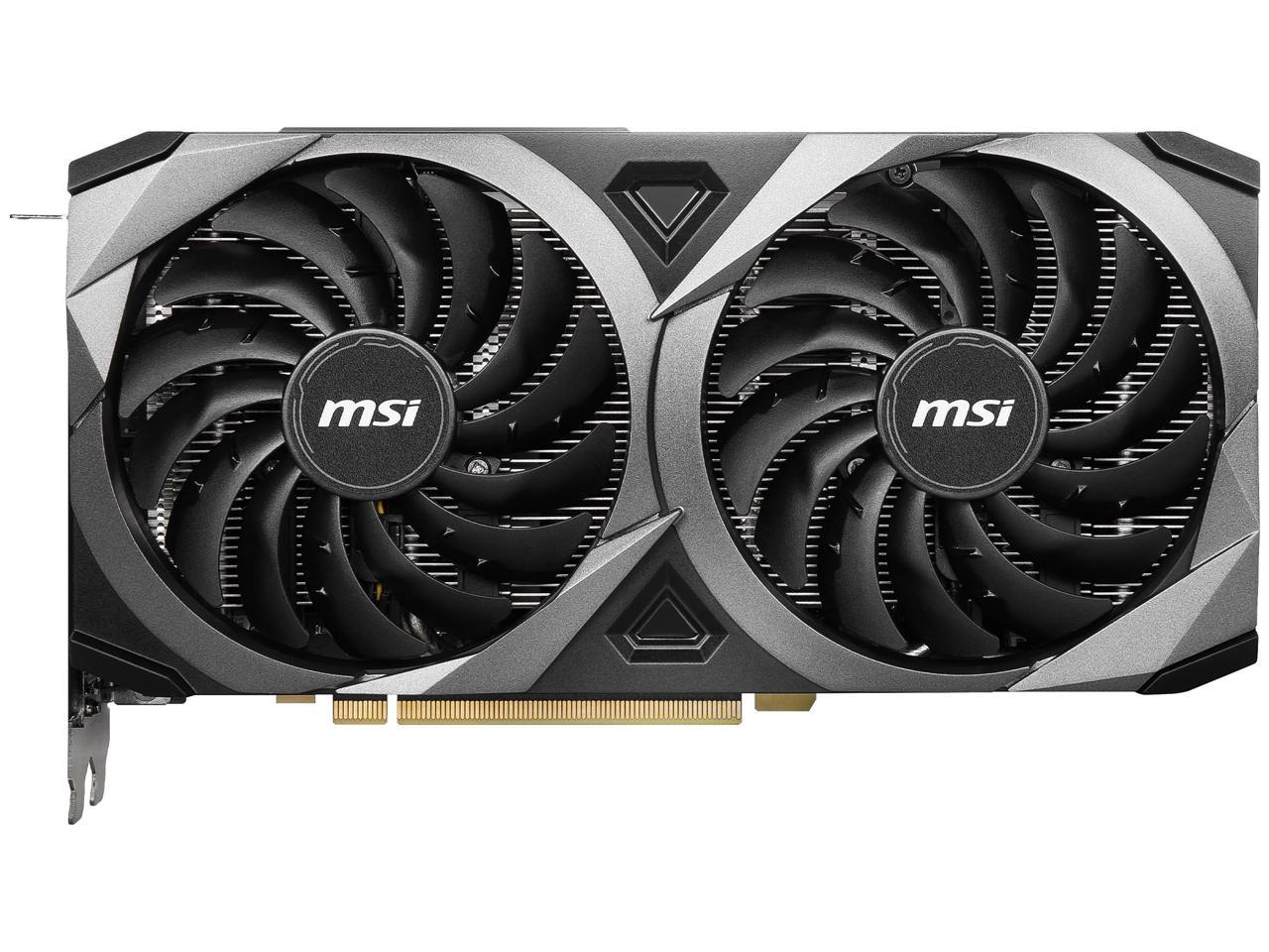 MSI GeForce RTX 3070 DirectX 12 RTX 3070 VENTUS 2X 8GB 256-Bit GDDR6 PCI Express 4.0 HDCP Ready Video Card