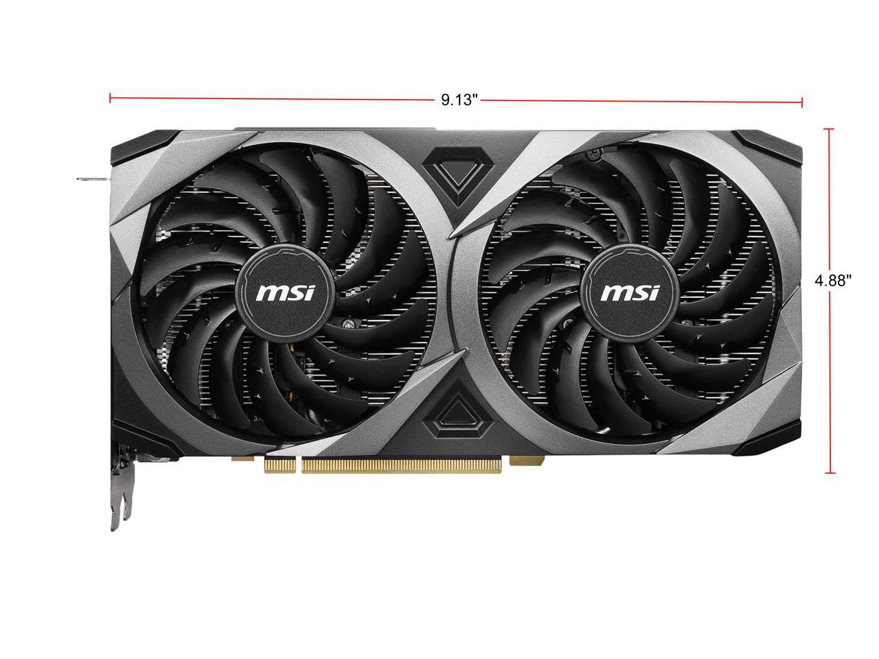 MSI GeForce RTX 3070 DirectX 12 RTX 3070 VENTUS 2X 8GB 256-Bit GDDR6 PCI Express 4.0 HDCP Ready Video Card